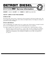 Preview for 1 page of Detroit Diesel 60 Service Manual