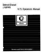 Detroit Diesel V 71 Series Operator'S Manual preview