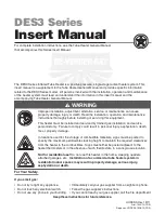 Preview for 1 page of Detroit Radiant Products DES3 series User Manual