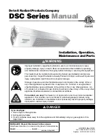 Предварительный просмотр 1 страницы Detroit Radiant Products DSC series Installation, Operation, Maintenance Manual