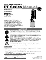 Предварительный просмотр 1 страницы Detroit Radiant Products P-16T Installation, Operation, Maintenance And Parts