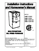 Preview for 1 page of Dettson AMP112SD Installation Instructions And Homeowner'S Manual