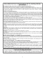 Preview for 4 page of Dettson C105-2-V Installation Instructions And Homeowner'S Manual