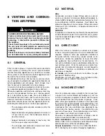 Preview for 28 page of Dettson Chinook C105-M-V Installation Instructions And Homeowner'S Manual