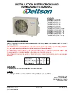 Предварительный просмотр 1 страницы Dettson COND-ELD-09 Installation Instructions And Owner'S Manual