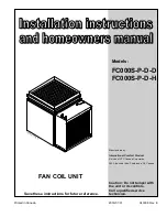 Preview for 17 page of Dettson FC000S-P-D-D Installation Instructions And Homeowner'S Manual