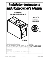 Dettson OLR154F20A Installation Instructions And Homeowner'S Manual preview
