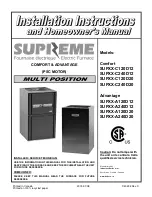 Dettson Supreme Advantage Series Installation Instructions And Homeowner'S Manual preview