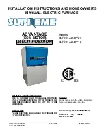 Preview for 1 page of Dettson SUPREME SUP A240V12 Series Installation Instructions Manual