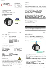 DEUTA Controls BL-201-01-868 UP 2x ADR Assembly Instructions And Operating Manual предпросмотр