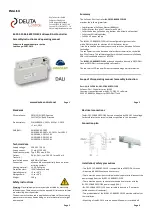 Предварительный просмотр 3 страницы DEUTA Controls EnOcean-DALI BL-201-12-868 ERCO FLEX Assembly Instructions And Operating Manual