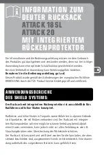 Preview for 3 page of deuter Attack 18 SL Manual