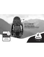 deuter Kid Comfort 1 Instructions For Use Manual preview