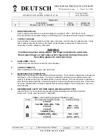 Deutsch DTT-12-00 Instruction Manual preview