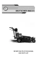 Preview for 1 page of Deutscher H660-II Owner'S Instruction Manual