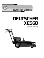 Предварительный просмотр 1 страницы Deutscher XE560 Owner'S Manual