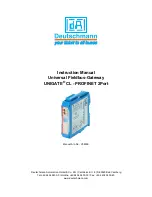 DEUTSCHMANN AUTOMATION UNIGATE CL Instruction Manual preview