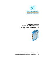 DEUTSCHMANN AUTOMATION UNIGATE EL PROFIBUS DP Instruction Manual предпросмотр