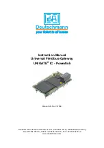 DEUTSCHMANN AUTOMATION UNIGATE IC - Powerlink Instruction Manual preview