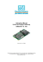 Предварительный просмотр 1 страницы DEUTSCHMANN AUTOMATION UNIGATE IC-RS Instruction Manual