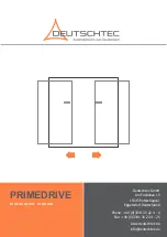 DEUTSCHTEC PRIMEDRIVE Installation Manual preview