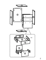 Preview for 3 page of DEVAISE 3 Drawer Wood Mobile File Cabinet Assembly Instructions Manual