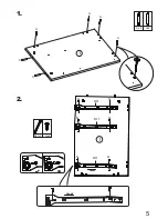 Preview for 6 page of DEVAISE 3 Drawer Wood Mobile File Cabinet Assembly Instructions Manual