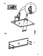 Preview for 10 page of DEVAISE 3 Drawer Wood Mobile File Cabinet Assembly Instructions Manual