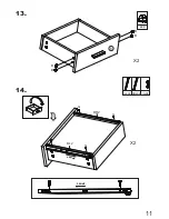 Preview for 12 page of DEVAISE 3 Drawer Wood Mobile File Cabinet Assembly Instructions Manual