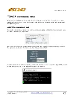 Предварительный просмотр 42 страницы Devantech dS1242 User Manual