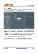 Предварительный просмотр 13 страницы Devantech dS2824 User Manual