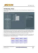Предварительный просмотр 17 страницы Devantech dS2824 User Manual