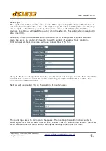 Предварительный просмотр 41 страницы Devantech dS2832 User Manual