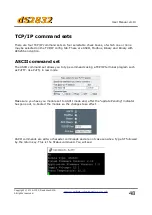 Предварительный просмотр 48 страницы Devantech dS2832 User Manual