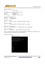 Предварительный просмотр 49 страницы Devantech dS2832 User Manual