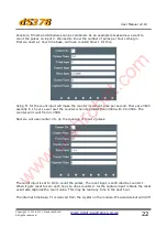 Предварительный просмотр 22 страницы Devantech dS378 User Manual