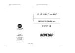 Предварительный просмотр 1 страницы Develop D1531iD Service Manual