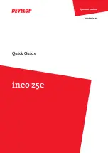 Develop ineo 25e Quick Manual preview