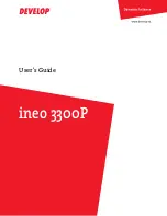 Develop ineo 3300P User Manual preview