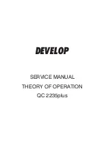 Develop QC 2235 Plus Service Manual preview