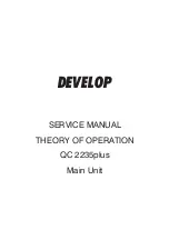 Предварительный просмотр 15 страницы Develop QC 2235 Plus Service Manual