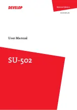 Develop SU-502 User Manual preview