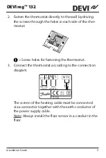 Предварительный просмотр 9 страницы DEVI devireg 132 Installation Manual