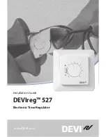 DEVI DEVIreg 527 Installation Manual preview
