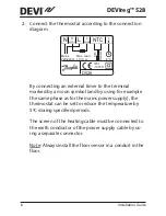 Preview for 8 page of DEVI DEVIreg 528 Installation Manual