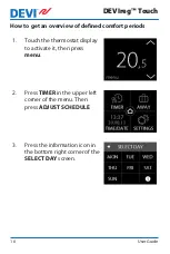 Preview for 16 page of DEVI DEVIreg Touch User Manual