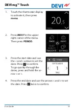 Preview for 19 page of DEVI DEVIreg Touch User Manual