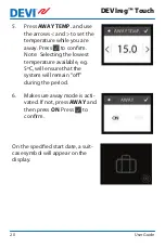 Preview for 20 page of DEVI DEVIreg Touch User Manual