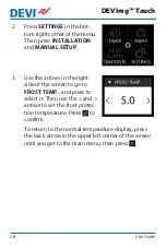 Preview for 28 page of DEVI DEVIreg Touch User Manual