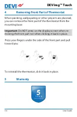 Preview for 34 page of DEVI DEVIreg Touch User Manual